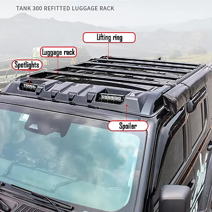 Roof Rack Spoil with LED