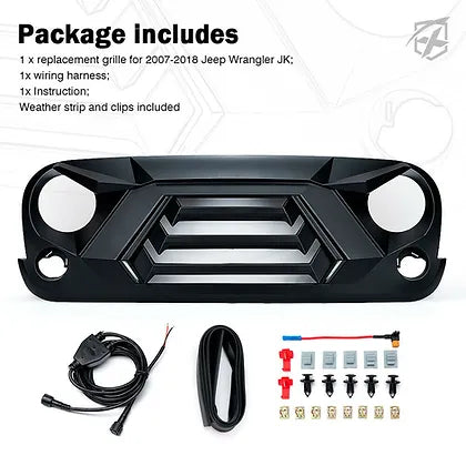 JK Avenger LED Grill (DRL+Indicator)