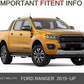 VLAND Ford Ranger Triple LED Projectors Headlights 2015-on