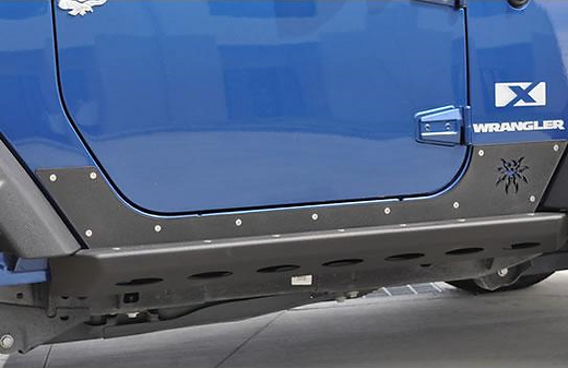 Poison Spyder 2-door Steel Rock Slider w/ Body Armor