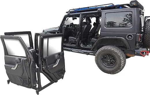 Jeep Wrangler Door Storage Rack Cart