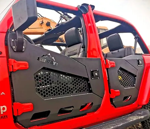 JK Longhorn Armor Half Door (Rear, Mirror excl)