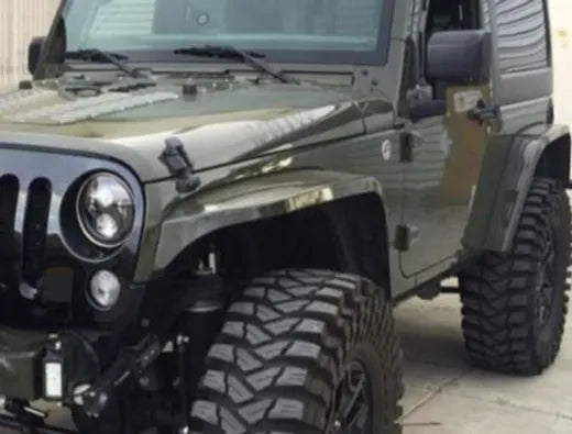 JK/JL Avenger Aluminum Fender Flare - Black powder coated