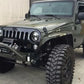 JK/JL Avenger Aluminum Fender Flare - Black powder coated