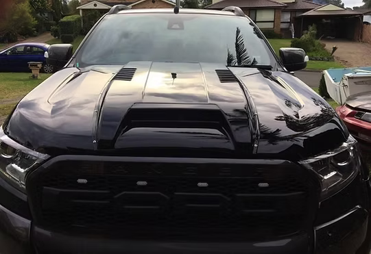 Ford Ranger T6/T7 Raptor Style Bonnet Scoop Matte Black