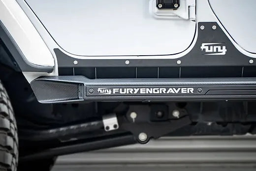 JL FURY Gravity Series Carbon Fiber Side Step w/ LED Light