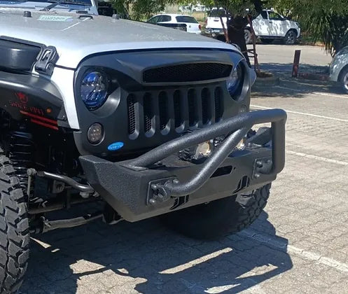 JK/JL Longhorn Double X Striker Front Bumper w/ Winch Cover Plate