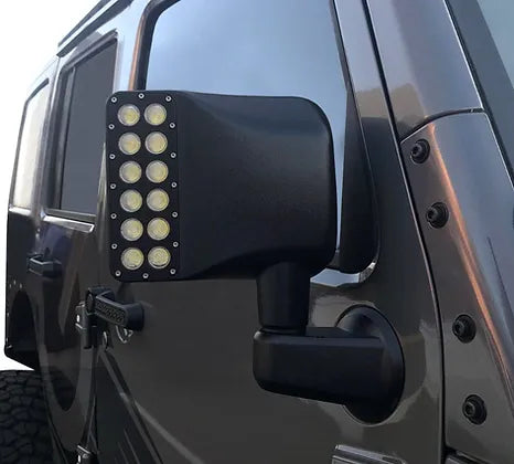 JK Side Mirror Cover with LED DRL & Indicators