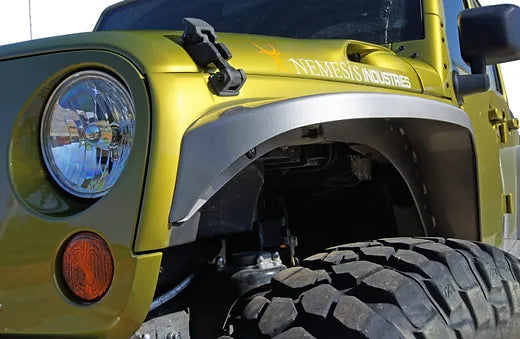 JK/JL Avenger Aluminum Fender Flare - Black powder coated