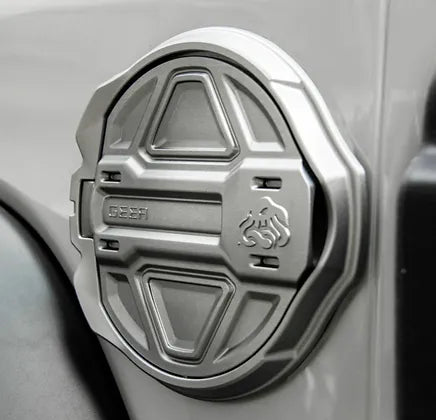 GEEA® Design JK Fuel Cap Cover - Black Aluminum Alloy