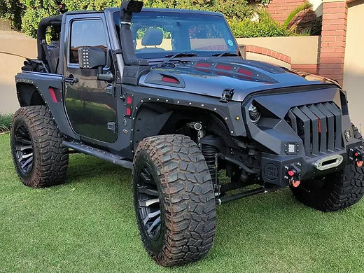 JK Longhorn Stubby Front Grill Bumper w/ LED