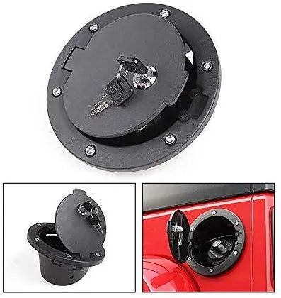 JK Aluminium Fuel Tank Cap Cover w/ Key
