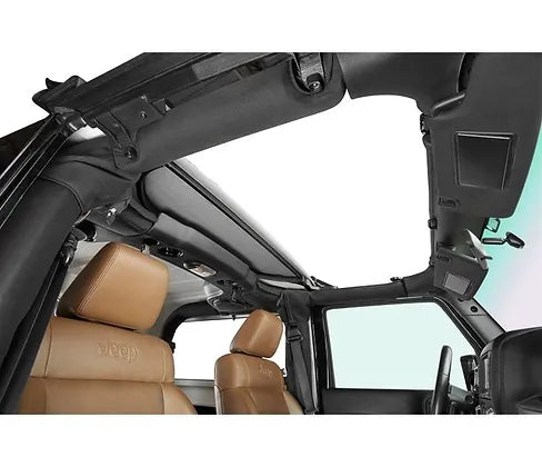 Half Soft Top Sunroof - 07-18 Wrangler JK (Rack included)