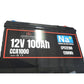 Adventure-X 12V 100Ah 1200CCA Sodium-Ion Na+ Cranking / Vehicle / Boat Start Battery With Bluetooth BMS