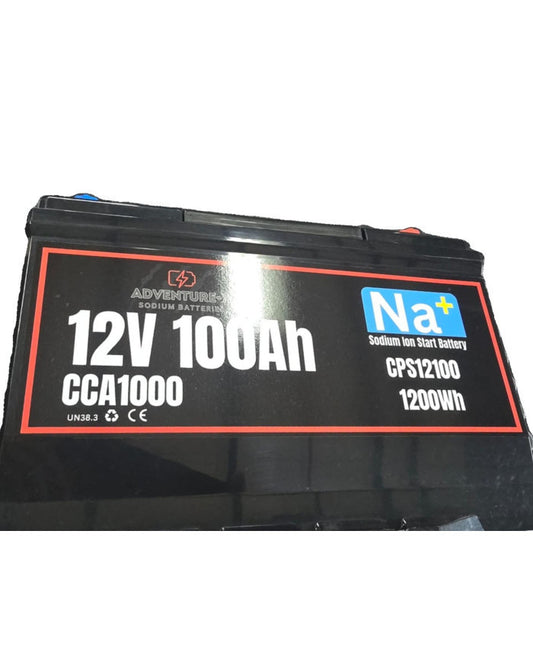 Adventure-X 12V 100Ah 1200CCA Sodium-Ion Na+ Cranking / Vehicle / Boat Start Battery With Bluetooth BMS