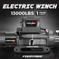 Fieryred 12V 13000LBS(5896KG) Electric Winch Synthetic Rope