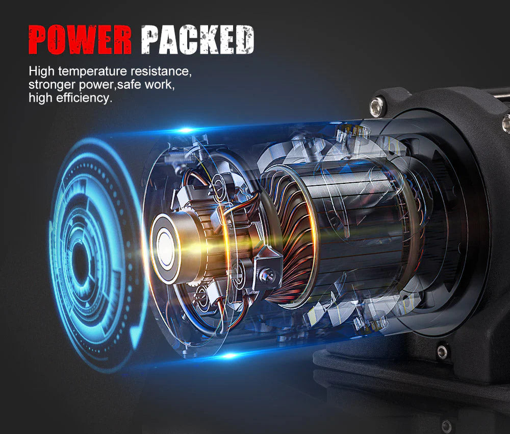 Fieryred 12V 13000LBS(5896KG) Electric Winch Synthetic Rope