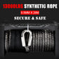 Fieryred 12V 13000LBS(5896KG) Electric Winch Synthetic Rope