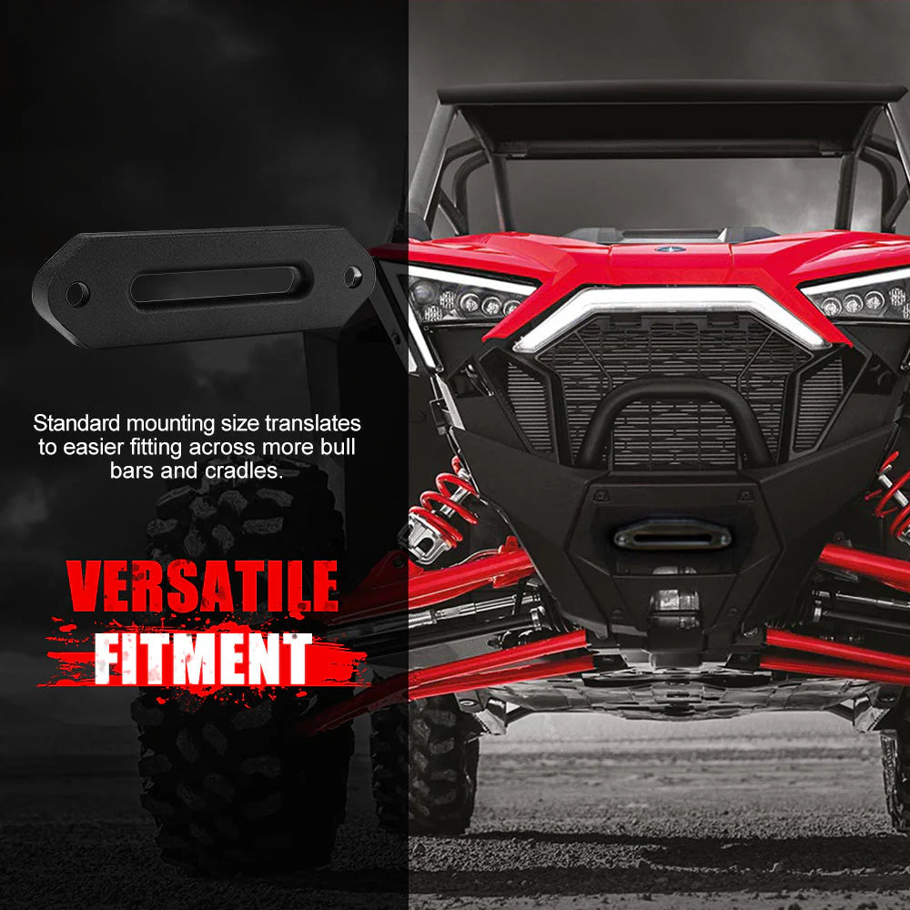 Fieryred Electric Winch 12V 5500LBS(2494KG) Synthetic Rope Wireless Remotes ATV UTV Boat