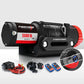 Fieryred Electric Winch 12V 5500LBS(2494KG) Synthetic Rope Wireless Remotes ATV UTV Boat
