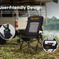 San Hima Luxury Folding Camping Chair Portable Outdoor Thick Padding With Storage Bag