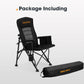 San Hima Luxury Folding Camping Chair Portable Outdoor Thick Padding With Storage Bag
