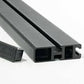 Alu-Cab Load Bars - Black 1250mm (Set of 2 Excluding Feet)