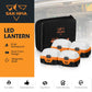 San Hima 4x Camp Light Dual Colour LED Lantern With Inbuilt Lithium Battery