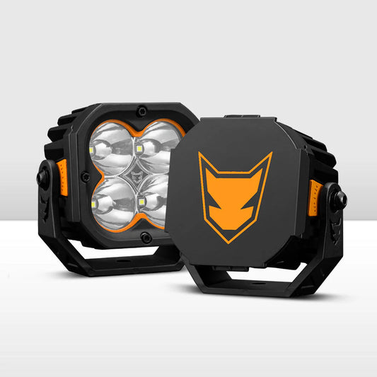 LIGHTFOX Pair 3inch Cygnus-4 Osram LED Pod Lights 1Lux@380m 3,834LM