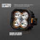 LIGHTFOX Pair 3inch Cygnus-4 Osram LED Pod Lights 1Lux@380m 3,834LM