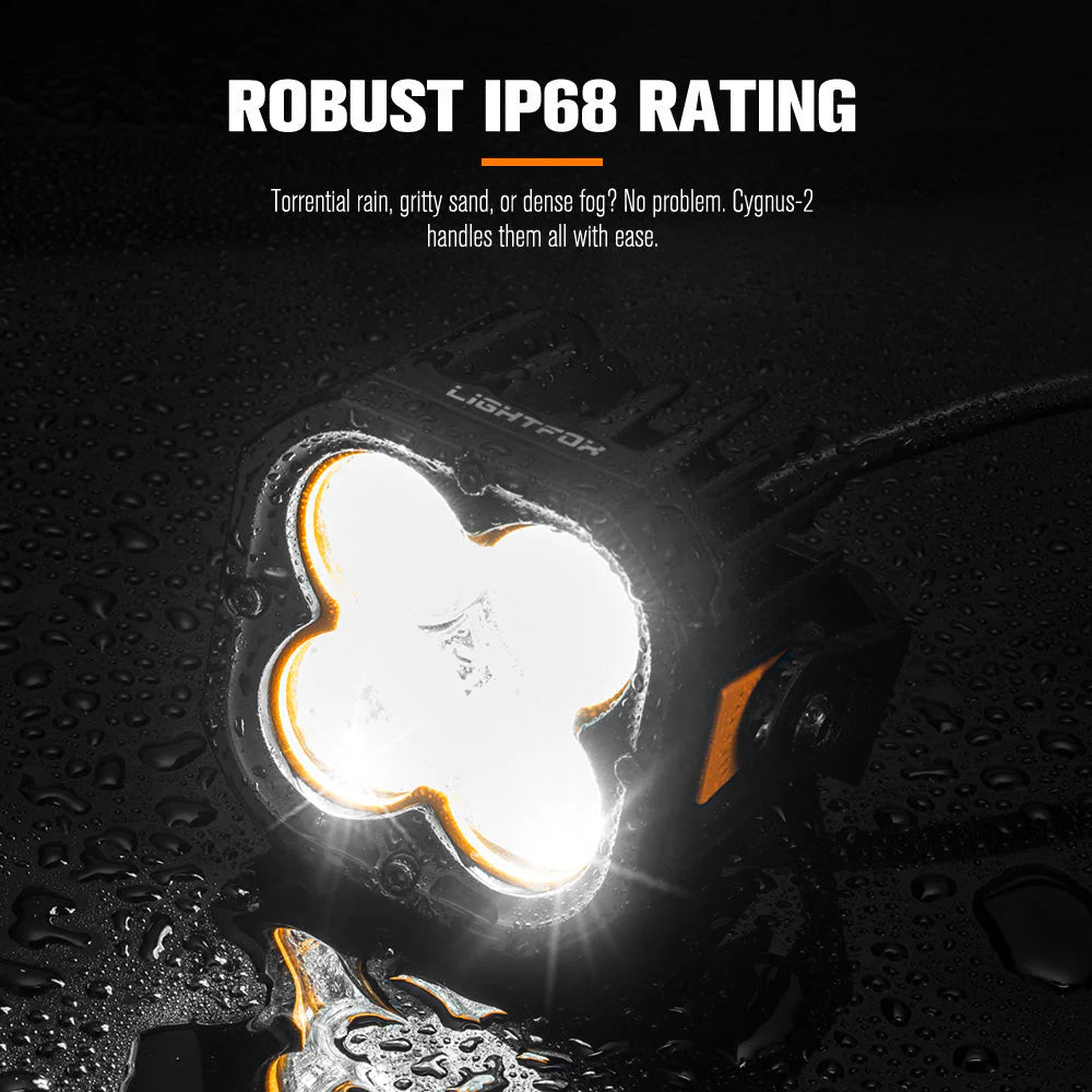 LIGHTFOX Pair 3inch Cygnus-4 Osram LED Pod Lights 1Lux@380m 3,834LM