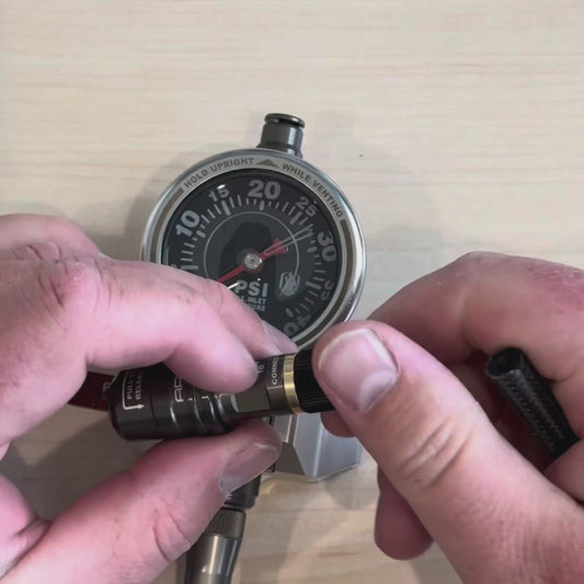 High Flow Push-On Chuck - 3/8 O.D. Hose (Dual Flow)