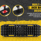Pair 10T Recovery Tracks Sand Track With Jack Base Sand Snow Mud Trax 4WD Black
