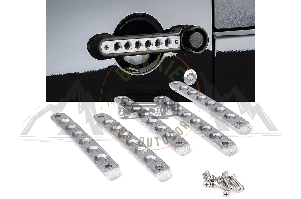 Jeep JK 2007-2018 Door Handle Cover Set For 4 Door Silver