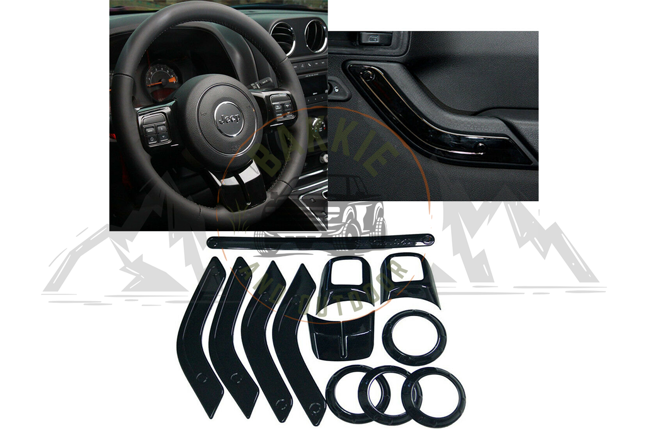 Jeep JK 2007-2018 Interior Trim Kit Black