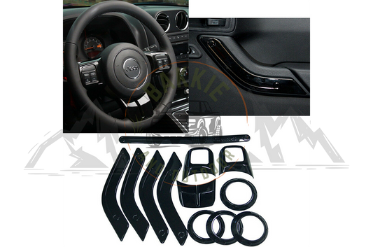 Jeep JK 2007-2018 Interior Trim Kit Black