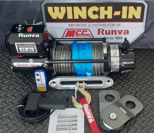Runva Winch - Synthetic Rope 11000lbs (4 990Kg) 12V PREMIUM