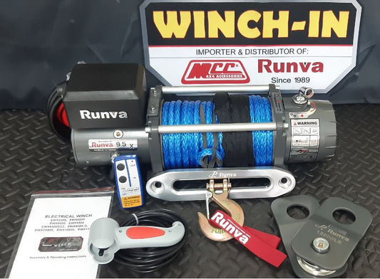 Runva Synthetic Rope 9500lbs (4 309Kg) 12V