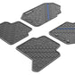 Double Cab Rubber Mat Set