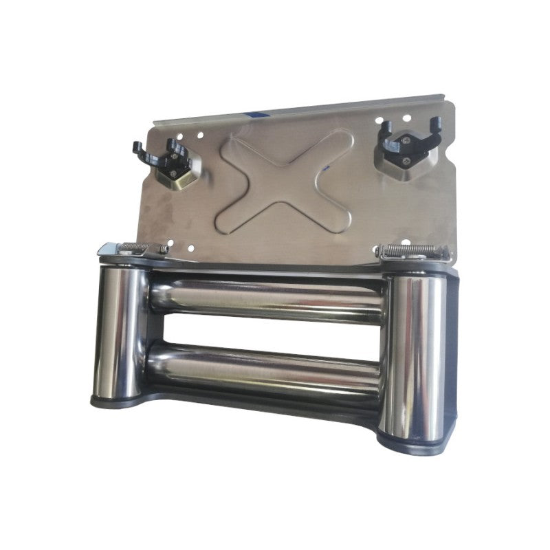 Number plate bracket for winch